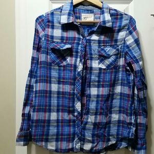 Arizona jean Co size L L/S button down shirt